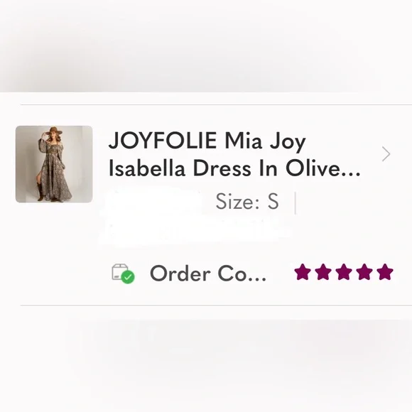 JOYFOLIE Mia Joy Isabella Dress In Olive Floral - Picture 15 of 16